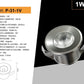 5 Pezzi,Faretti LED da Incasso 1W, Foro Ø32 mm, 80 lm, Luce 3000K/4000K/6500K o Rosso/Verde/Blu, Fascio 30°, AC 110-240V, Corpo in Alluminio, Modello P-31