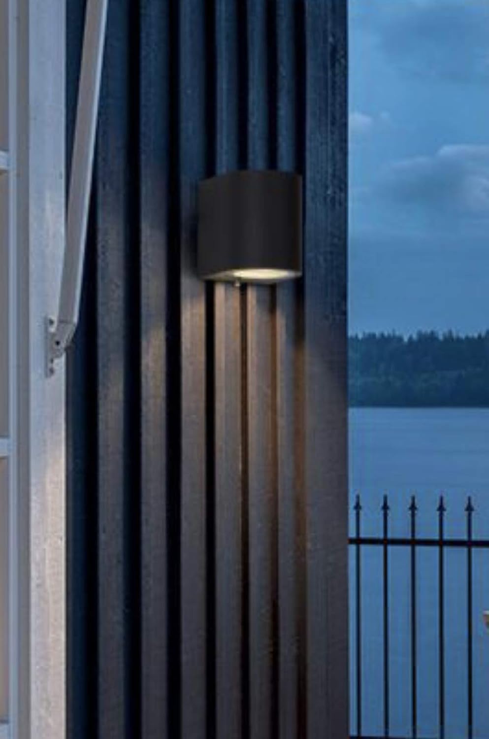 Applique da Esterno 1xGU10 IP65 – Lampada da Parete Impermeabile in Alluminio Verniciato, Luce Diretta, Ideale per Giardino, Balcone e Facciata, Senza Lampadina ES53