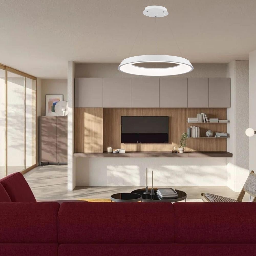 TEKHOME Lampadari a led 43 watt tre colorazioni di luce lampada da soffitto a sospensione ultra moderno cucina soggiorno A71