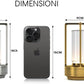 Lampada LED da Tavolo Ricaricabile 3W – Luce Portatile Touch con 3 Temperature di Colore, Batteria 2000mAh, Design Moderno in Alluminio e Acrilico – Uso Interno D37