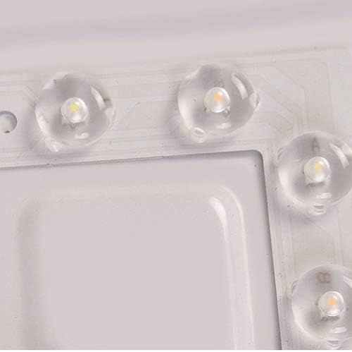 TEKHOME Plafoniera LED da Soffitto 60W con Bluetooth e Telecomando, Dimmerabile 3000K-6500K, Ø50cm, Design Elegante con Decorazioni Acriliche, Luce per Soggiorno Camera Letto, CRI＞80, PN-12-3C