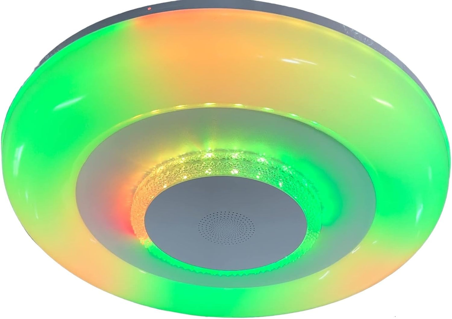 TEKHOME Plafoniera LED Smart, 9W RGB + 9W Bianco (3000K-6500K), Dimmerabile con APP e Telecomando, Contrololo Bluetooth, Luce Colorata per Interni, IP20, Ø485mm, Bianco C44-RGB-O