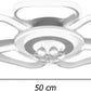 EKHOME Plafoniera led 50 watt a forma di fiore con pendenti in acrilico lampadario da soffitto lampada moderna bianca a luce fredda 6500k calda 3000k naturale 4000k C42