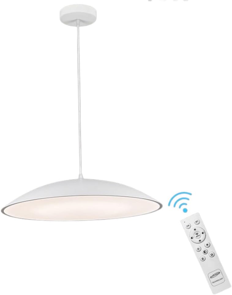 TEKHOME Lampadario a led a sospensione 46 watt 3 colorazione di luce dimmerabile con telecomando lampada da cucina soggiorno B81