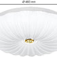 TEKHOME Plafoniera LED Soffitto Dimmerabile Ø48cm, 46W con Luce Calda/Naturale/Fredda, 3680LM, Design Elegante in PVC e Alluminio, per Camera da Letto, Salotto, Soggiorno – Modello C39-3C