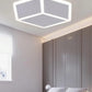 TEKHOME Plafoniera LED 3D Moderna 37W Dimmerabile con Telecomando, Luce Soffitto Geometrica a Forma di Cubo, 6500K-3000K, 2960LM, 50x57.5cm, Bianco, per Camera da Letto Soggiorno Corridoio C52-B3C