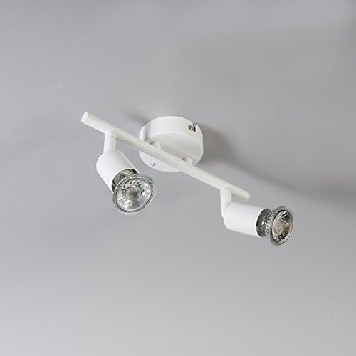 TEKHOME Faretto Moderno - 2 luce - H 100mm - Bianco - Moderno - Soggiorno I Camera da letto I Sala da Pranzo I Cucina C72-B2