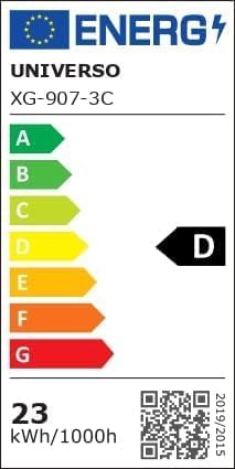Plafoniera LED 23W IP65 CCT 3000K-4000K-6500K, Lampada da Soffitto Impermeabile in ABS+PC, 3300LM, per Bagno, Garage, Balcone, Giardino – Bianco/Nero XG-907