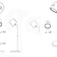 Lampada da Tavolo LED Ricaricabile 6W, 3 Temperature di Colore 3000K-4000K-6500K, Batteria 18650, Luce Orientabile, Moderna per Scrivania, Comodino, Studio BL-1005