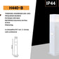 Lampione da Giardino Esterno E27 IP44, Palo Luce LED da Terra in Alluminio per Vialetti, Cortile, Patio, Terrazzo – Altezza 44cm – Compatibile Lampadina E27 (Non Inclusa) H440