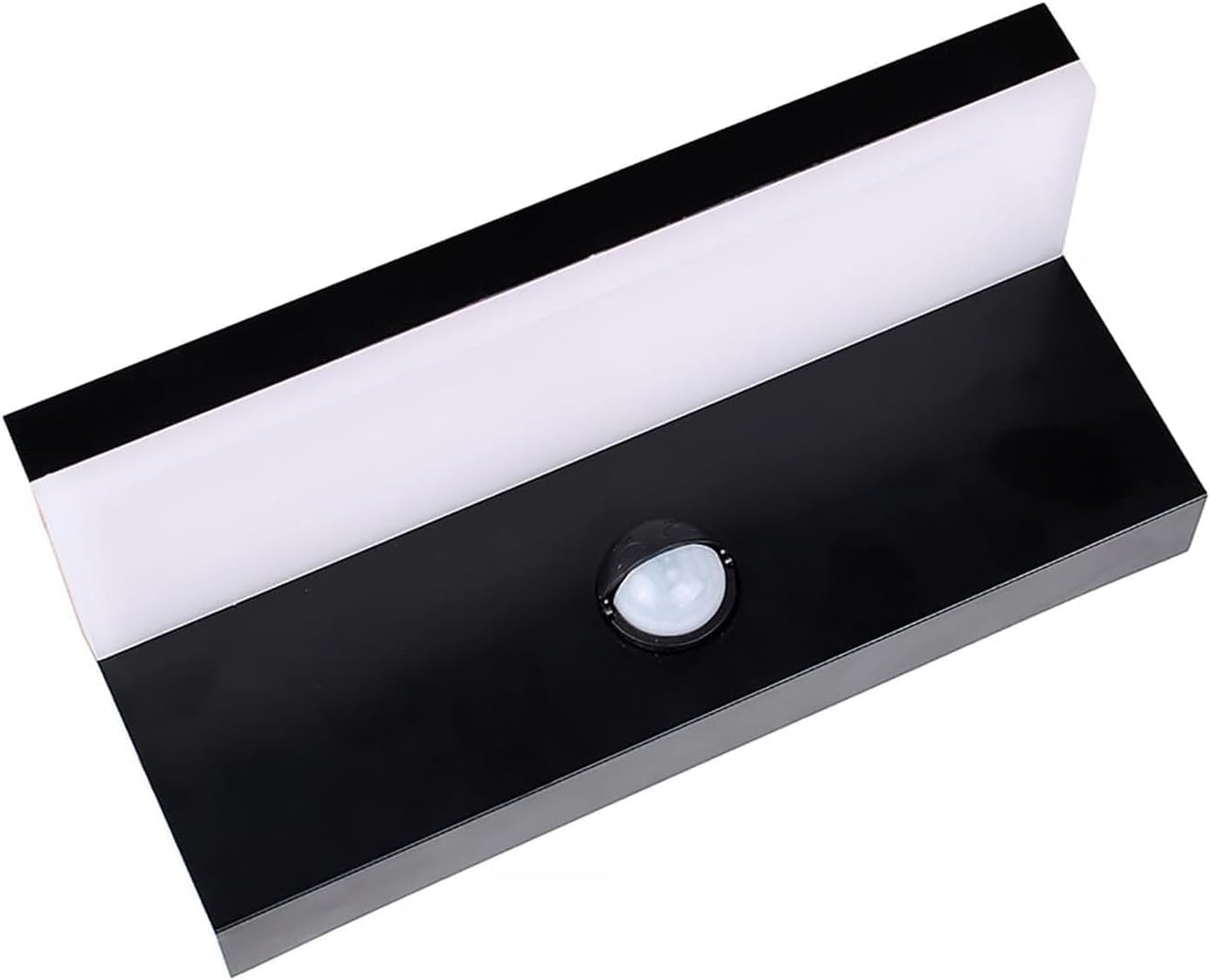 Applique LED da Esterno con Sensore di Movimento, 10W 1000LM CCT 2700K-6500K, Lampada da Parete Impermeabile Moderna in ABS+PC, per Giardino, Balcone e Ingresso – Bianco/Nero SS-ESA-01