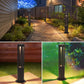 Lampada da giardino IP65 12W per esterno, bollard light in alluminio+vetro, 600lm, 3000K/4000K/6500K – Serie ES28