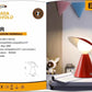 Lampada da Tavolo E27  – Design Moderno con Paralume Inclinato, Lampada da Comodino in Metallo, per Camera da Letto, Soggiorno, Studio   D13
