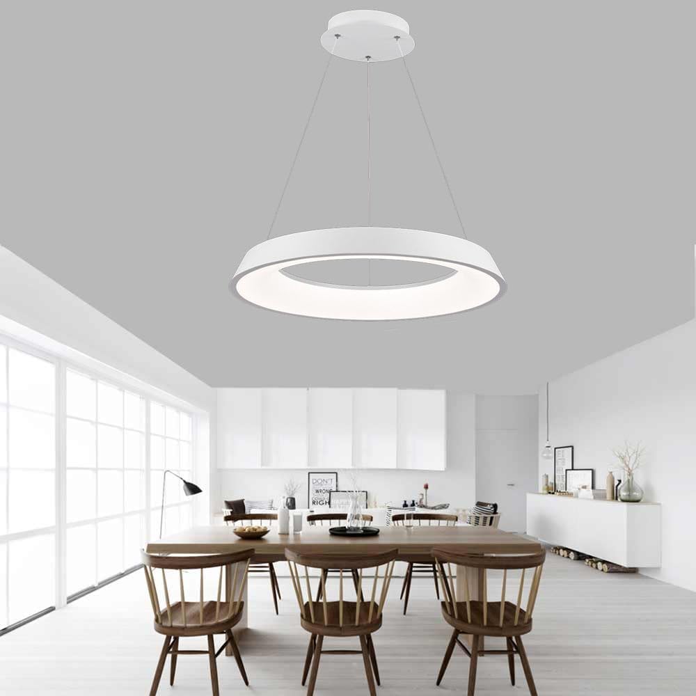 TEKHOME Lampadari a led 43 watt tre colorazioni di luce lampada da soffitto a sospensione ultra moderno cucina soggiorno A71