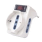 5 Pezzi – Adattatore Spina Universale 10A con Interruttore di Sicurezza, Presa Bipasso 10/16A + Schuko, 230V, Bianco – Modello 83055N