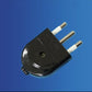 5 Pezzi –Spina Elettrica 2P+T 10A Italiana Nera, Spina Schuko Tipo F con Messa a Terra, 250V, Certificazione CE – XSL1003N