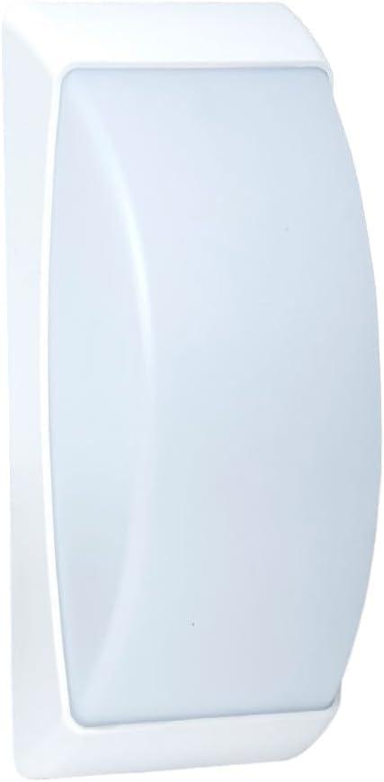 Applique da Esterno IP54 Attacco E27, Lampada da Parete Moderna Impermeabile in ABS+PC, Compatibile con Lampadine fino a 60W, per Facciata, Balcone, Corridoio - Bianco/Grigio Scuro H320