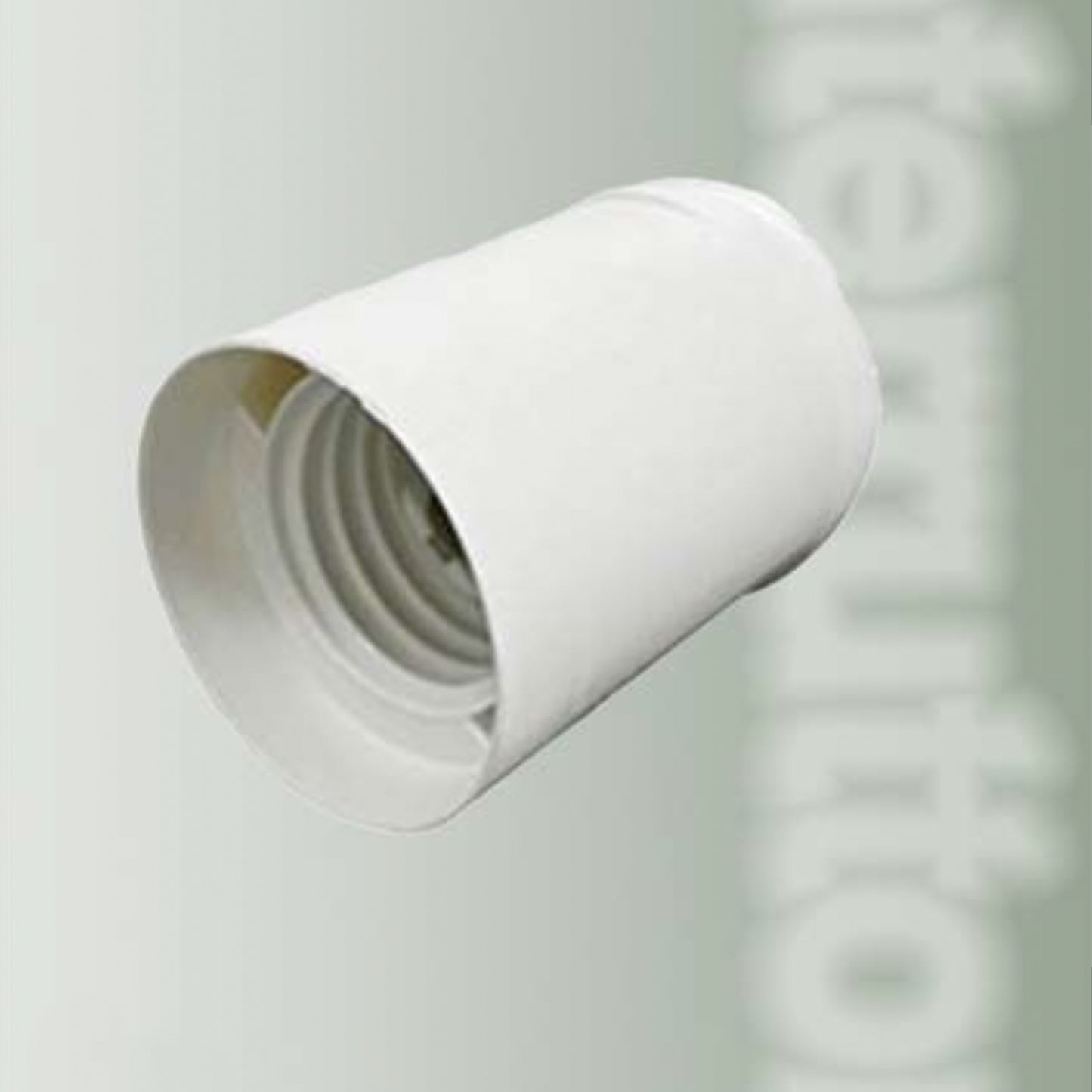 12 Pezzi Portalampada E27 in Termoplastica Bianca, Modello Liscio, 250V 4A, Attacco E27 per Lampadine LED e Tradizionali – E27WW