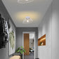 TEKHOME Plafoniera E27 a soffitto a forma di cesta, Max 60W, Corpo bianco in metallo, Interno, Modello C70