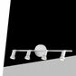 TEKHOME Faretta 4 Luci GU10, Plafoniera a Soffitto con 4 Teste Orientabili, 220-240V, Bianco, Ø405mm, Materiale Metallo, per Interni (Lampadine Non Incluse) C72-B4