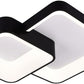 TEKHOME Plafoniera da soffitto a led 58 watt due quadrati lampadario cct tre colorazioni da 3000k a 6500k ideale per soggiorno, camera da letto, cucina e studio C59 (
