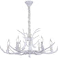 LAMPADARIO A SOSPENSIONE COUNTRY A CORNA DI CERVO CON 6 PORTALAMPADA CON ATTACCO E14 B48-B