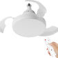 Ventilatore da Soffitto con Luce LED 22W E27 – Plafoniera con Ventola Silenziosa, 3 Colori di Luce 3000K/4000K/6500K, Telecomando, Memoria, per Camera da Letto e Soggiorno MNL012
