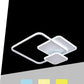 TEKHOME Plafoniera LED 48W Design Quadrato Sovrapposto Bianca Stile Moderno per Interni IP20 per Corridoio Soggiorno Camera da Letto C31-3C