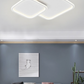 TEKHOME Plafoniera Lampadario da soffitto a led con 2 Luci dimmerabile timer Design Stile Moderno Lampada per Camera Cucina Salotto Locali Commerciali (2 quadri Bluetooth) PN-24