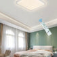 TEKHOME Plafoniera LED da Soffitto 48W Dimmerabile, Forma Quadrata, 3 Colori Selezionabili 3000K-4000K-6500K, Protezione Sovratensione, per Camera Soggiorno Cucina, Bianca C29