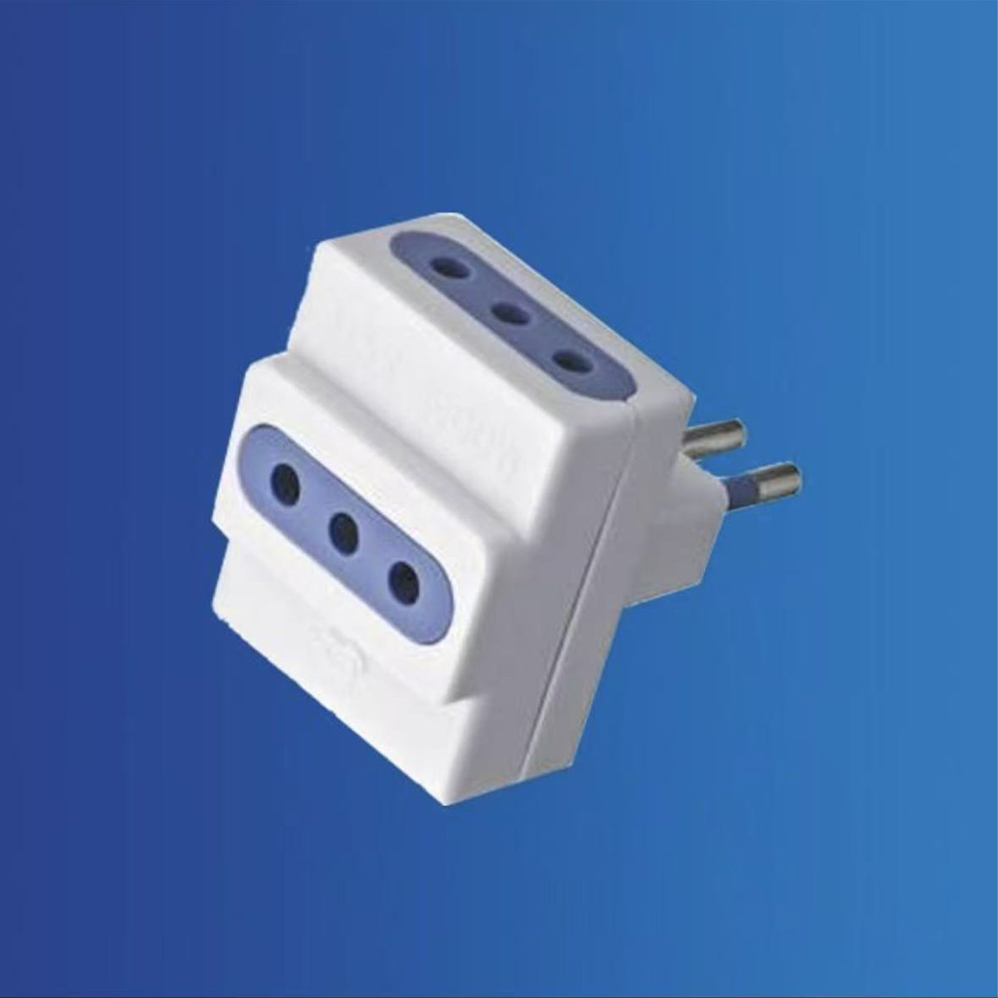 5PZ Adattatore Spina Italiana 10A con 3 Prese 10A Bipasso, Tripla Presa Elettrica Compatta 250V per Casa e Ufficio – XSL1103