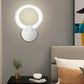TEKHOME Applique da Parete LED Moderna 9W, Lampada da Parete Bianca Design Rotondo, Luce Calda 3000K / Naturale 4000K / Fredda 6500K, 450LM, per Camera da Letto, Soggiorno e Corridoio E27