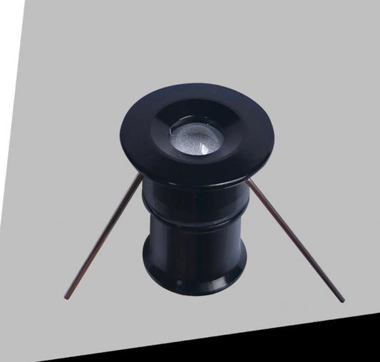 5 Pezzi,Mini Faretto LED da Incasso IP65 DC12V 1W, Luce 3000K / 4000K /6500K / Blu/Rossa/Verde, Foro Ø15 mm, Illuminazione per Scale, Pavimenti, Giardino, Deck e Piscina, 12V-1W