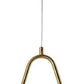 Lampadario a Sospensione Moderna G9, Attacco 1xG9, Design a Goccia in Metallo e PE, Altezza 120cm, Colore Bronzo, per Soggiorno Camera da Letto Cucina - Senza Lampadina A27