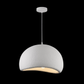 TEKHOME Lampada a Sospensione Design Moderno Bianco Opaco in Schiuma, Attacco E27, Paralume Testurizzato, Ø40/50/60cm – Per Cucina, Sala da Pranzo, Soggiorno B16