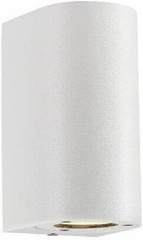 Applique da Esterno 2xGU10 IP65 – Lampada da Parete LED a Doppia Luce su e Giù, Impermeabile, in Alluminio Verniciato, Design Moderno per Facciata, Balcone o Giardino ES14