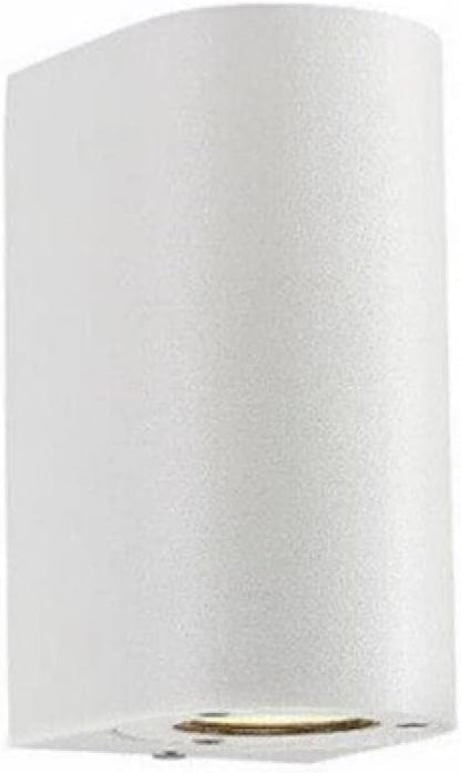 Applique da Esterno 2xGU10 IP65 – Lampada da Parete LED a Doppia Luce su e Giù, Impermeabile, in Alluminio Verniciato, Design Moderno per Facciata, Balcone o Giardino ES14