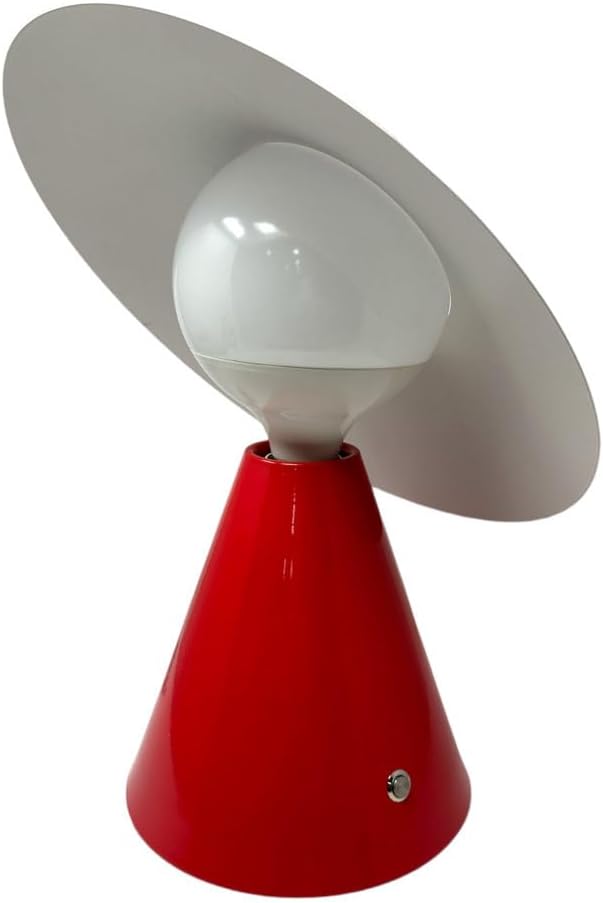 Lampada da Tavolo E27  – Design Moderno con Paralume Inclinato, Lampada da Comodino in Metallo, per Camera da Letto, Soggiorno, Studio   D13