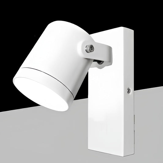 Applique da Esterno GU10 IP44, Faretto da Parete Orientabile in Alluminio e Vetro, Attacco GU10 (Lampadina no), Impermeabile per Giardino, Balcone e Facciata - Bianco/Grigio Scuro B172