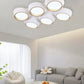 TEKHOME Plafoniera a led 120 watt lampadario da soffitto 6 cerchi irregolari luce 3000K 4000K 6500K C51