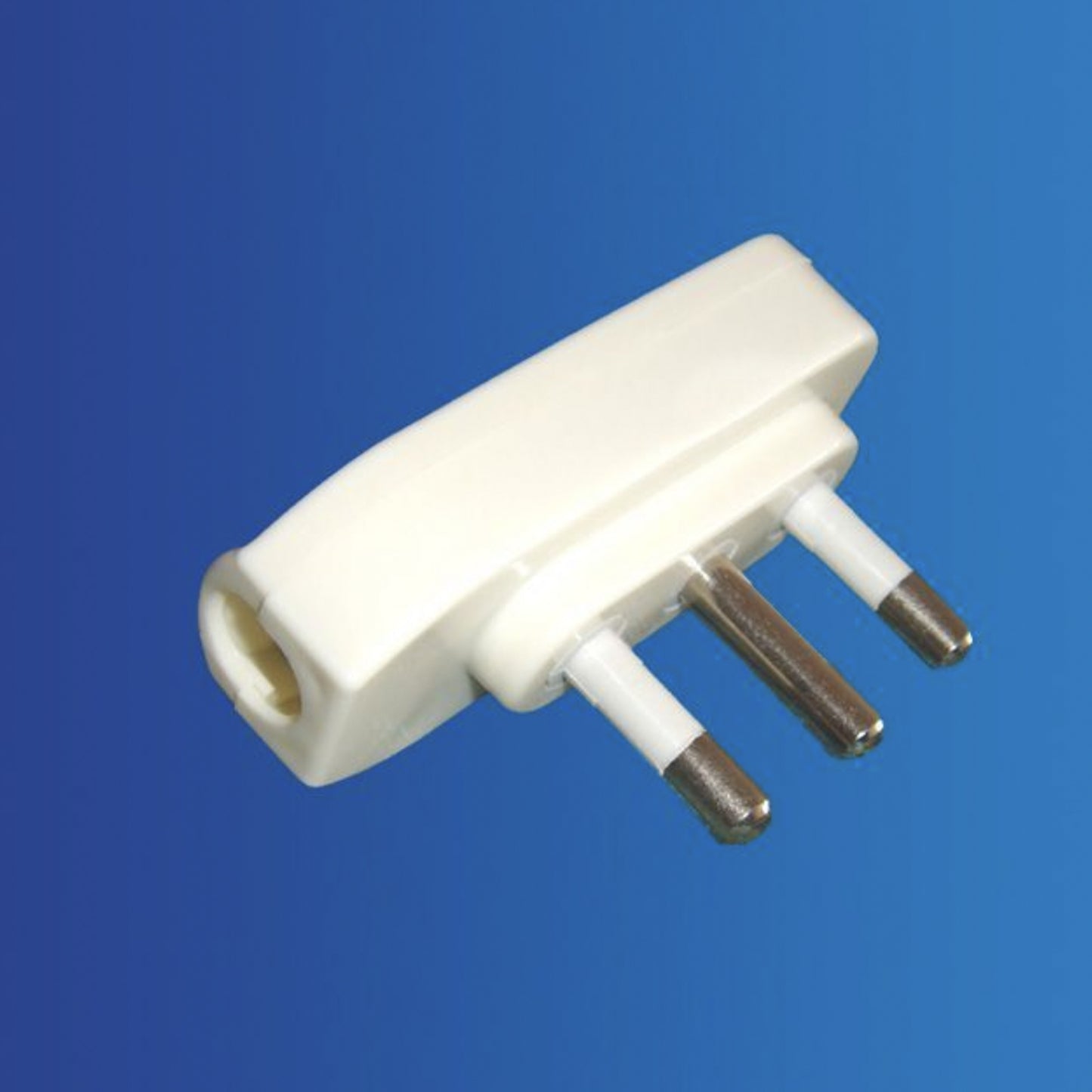 5 Pezzi Spina Elettrica 16A 2P+T con Terra, Spina Italiana Maschio 250V per Cavi e Lampade, Colore Bianco – XSL1027A