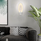 TEKHOME Applique da Parete LED Moderna 9W, Lampada da Parete Bianca Design Ovale, Luce Calda 3000K / Naturale 4000K / Fredda 6500K, 450LM, per Camera da Letto, Soggiorno e Corridoio E25