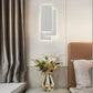 TEKHOME Applique da Muro LED 12W Rettangolare Bianca, Lampada da Parete Moderna in Ferro e Acrilico, 3000K-6500K Regolabile, Design Decorativo per Camera da Letto Soggiorno Corridoio E41-B3C