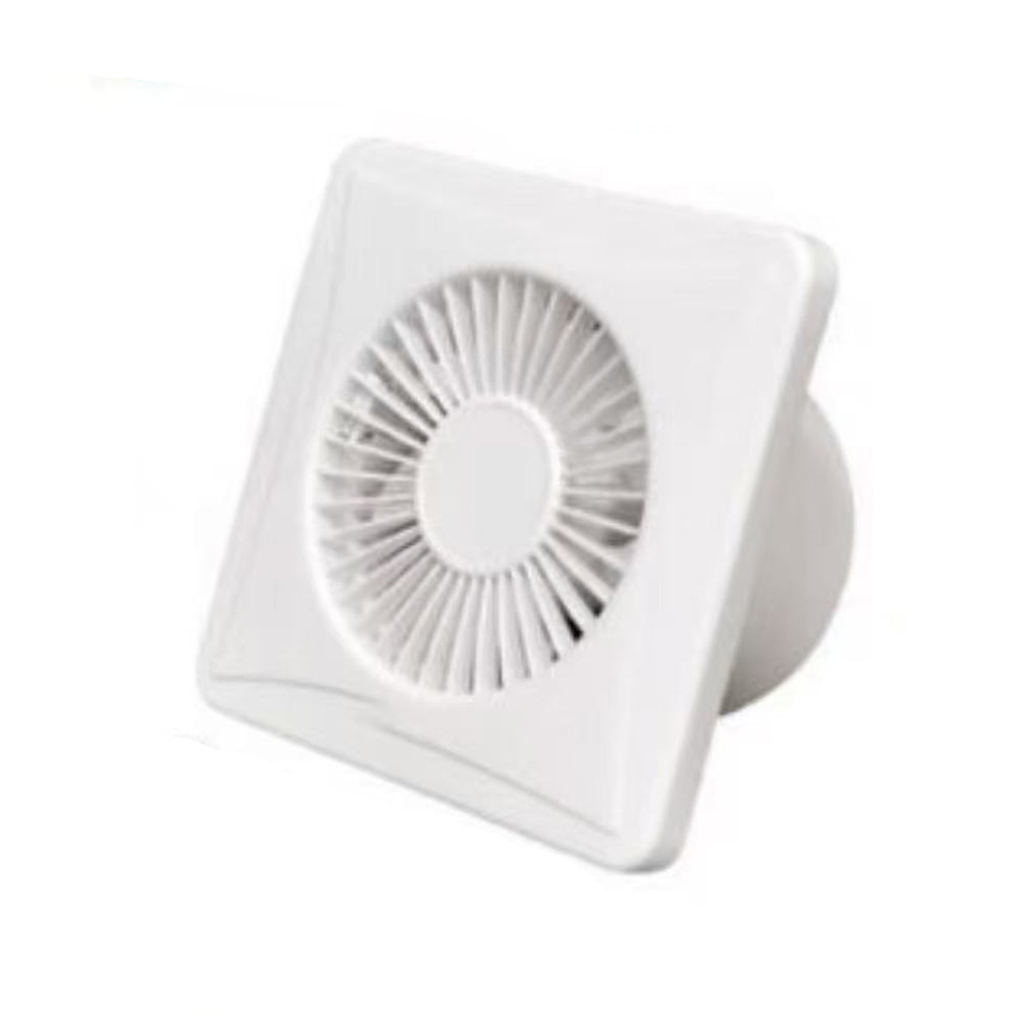 Aspiratore da Muro 6”, Ventola di Scarico per Bagno e Cucina, 18W, 155 m³/h, Silenzioso 35 dB, Motore in Rame, Ø150 mm – E-APC-F15