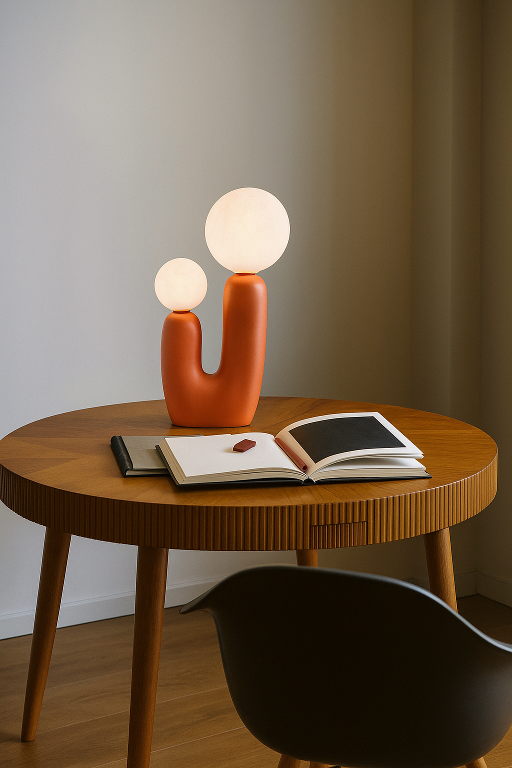 Lampada da Tavolo Design  – Attacco G9, Lampada Decorativa Moderna in Resina, Stile Artistico per Soggiorno, Camera da Letto, Comodino D14