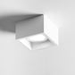 Plafoniera in Gesso da Soffitto Quadrata, Attacco GX53, Max 15W, Verniciabile, IP20 – Bianco – GS-C38-1