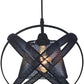 Lampadario Moderno a Sospensione a Fasce intrecciate in Ferro verniciato finish opaco Attacco per Lampadine 1xE27, Potenza max 1x60W - 33X33 (diametro) cm lunghezza filo 123 cm (industriale) A62N