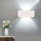 Applique da Parete in Gesso Verniciabile, Attacco G9, Luce Diretta/Indiretta, Lampada da Muro Moderna per Interni – GS-E78