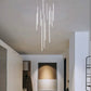 Lampadario Cascata moderno 105w  bianco/nero LP-45