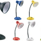 Lampada da Tavolo con Flessibile, Attacco E27, Metallo, Interruttore, Base Stabile – Lampada Scrivania Moderna per Studio, Ufficio, Cameretta D22
